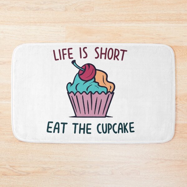 Item preview, Whimsical Cupcake with Cherry & Inspirational Quote designed and sold by NiftyWrx.