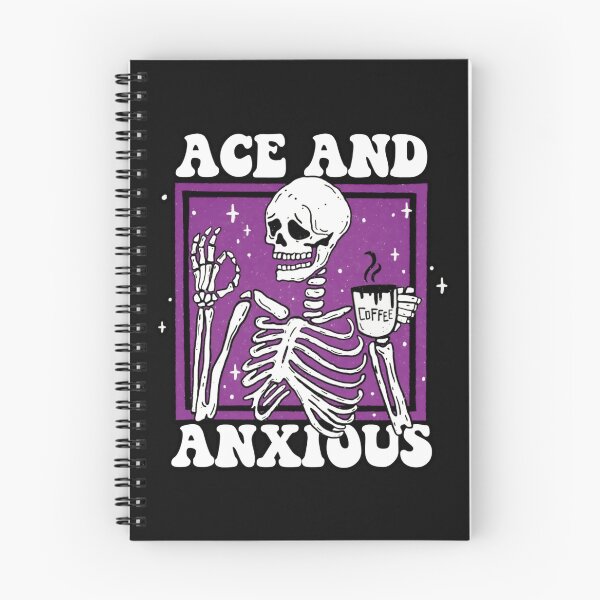 Item preview, Ace And Anxious Coffee Skull designed and sold by Copperbike.