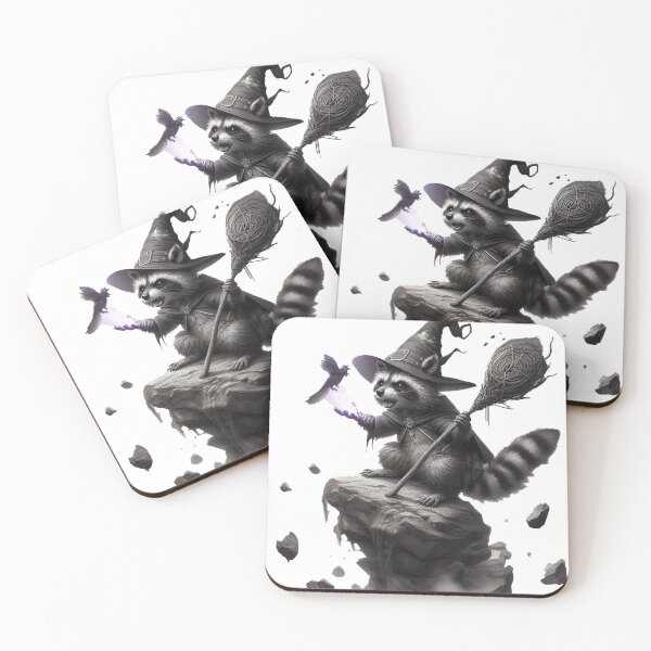 Item preview, Stargazer Raccoon: The Raven's Mystical Ally designed and sold by nikkolaus.