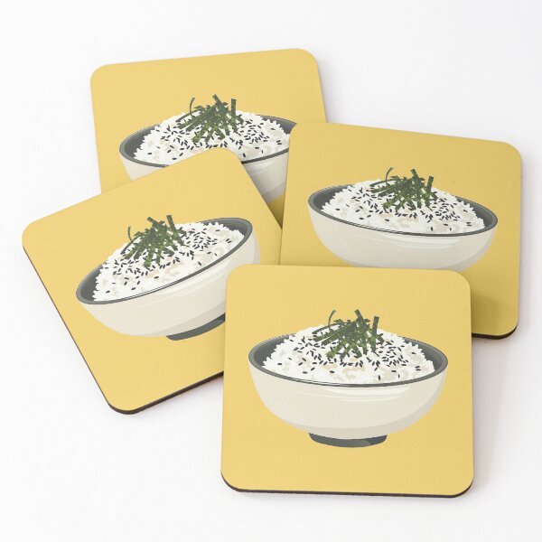 Item preview, A bowl of rice with black sesame and nori seaweeds flakes designed and sold by sakurashorty.