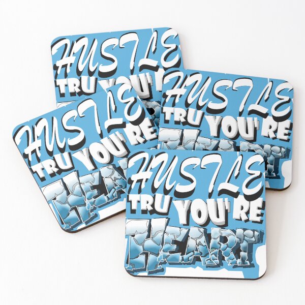 Item preview, Hustle thru your heart, blue, unisex,  designed and sold by UXO2.