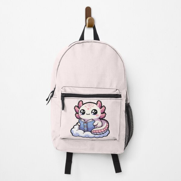 Item preview, Reading addiction. Adorable cute anime Kawaii Axolotl Reading a Book designed and sold by Unitepeople.
