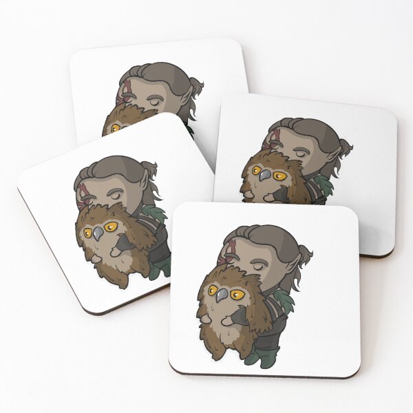 Item preview, Cute Halsin with Owl Bear | Baldurs Gate 3 | BG3 | DND designed and sold by SquirkyShop.