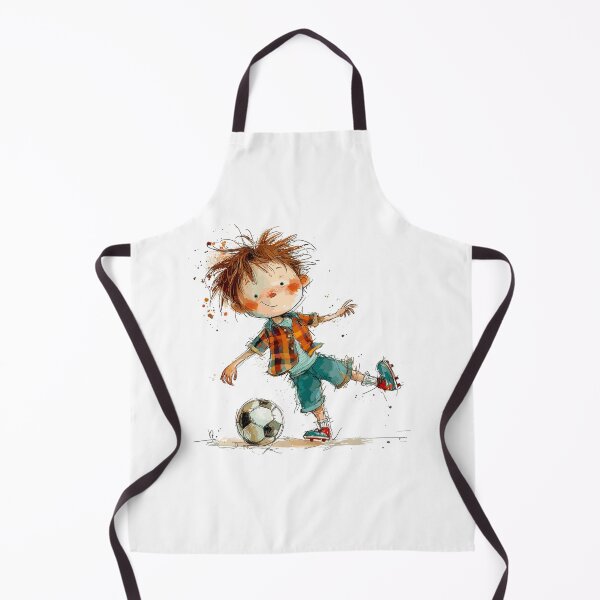 Item preview, Little Boy Playing Soccer designed and sold by Liededrom..