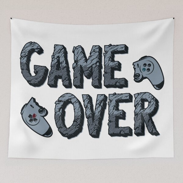Item preview, Game Over: Impressive Text Design with a Broken Stone Aesthetic designed and sold by OpsDesing.