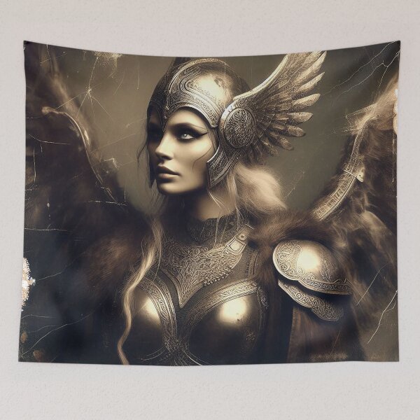 Item preview, Portrait of  a Valkyrie designed and sold by Foxlindesigns.