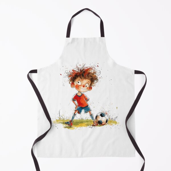 Item preview, Little Boy Playing Soccer designed and sold by Liededrom..
