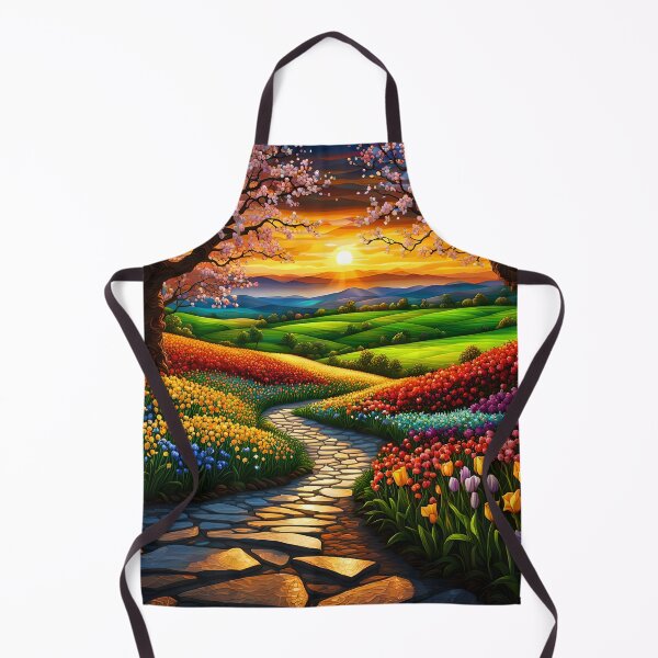 Item preview,  Springtime Sunrise Over a Countryside Path designed and sold by ChanceTwoArt.
