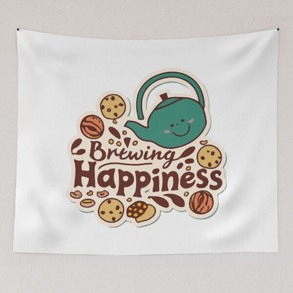 Item preview, Brewing Happiness - Enchanted Teapot and Cookies designed and sold by NiftyWrx.