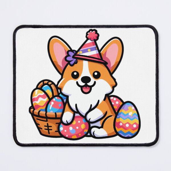 Item preview, Cheerful Corgi Easter Delight designed and sold by EpicPaws.