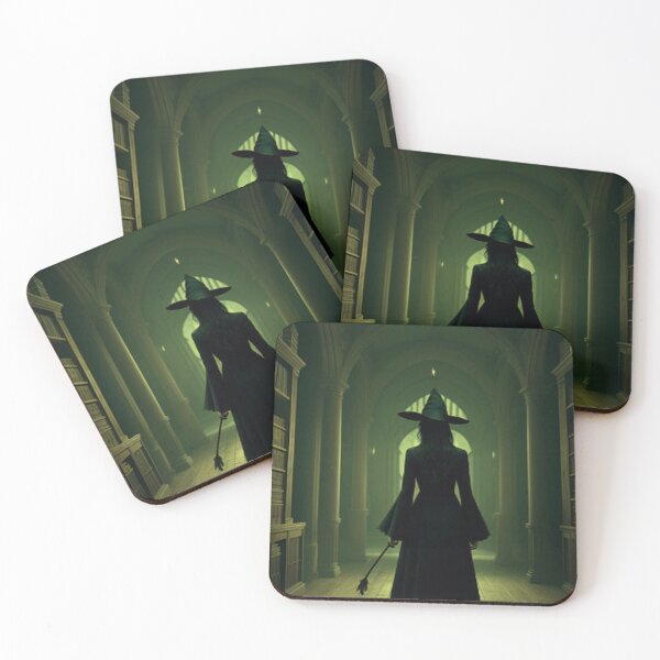 Item preview, Witch Walking In Library Hall designed and sold by TheDarkWardrobe.