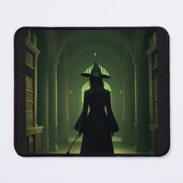 Item preview, Witch Walking In Library Hall designed and sold by TheDarkWardrobe.