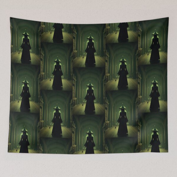 Item preview, Witch Walking In Library Hall designed and sold by TheDarkWardrobe.
