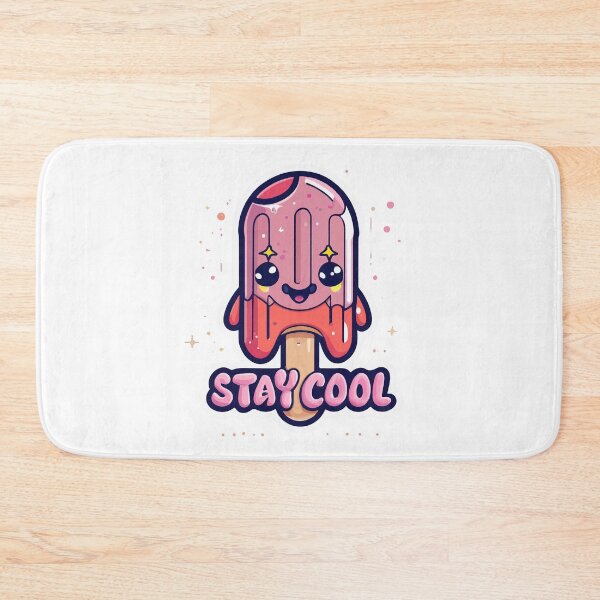 Item preview, Kawaii Popsicle 'Stay Cool' Cartoon Character designed and sold by NiftyWrx.