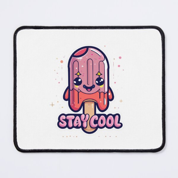 Item preview, Kawaii Popsicle 'Stay Cool' Cartoon Character designed and sold by NiftyWrx.
