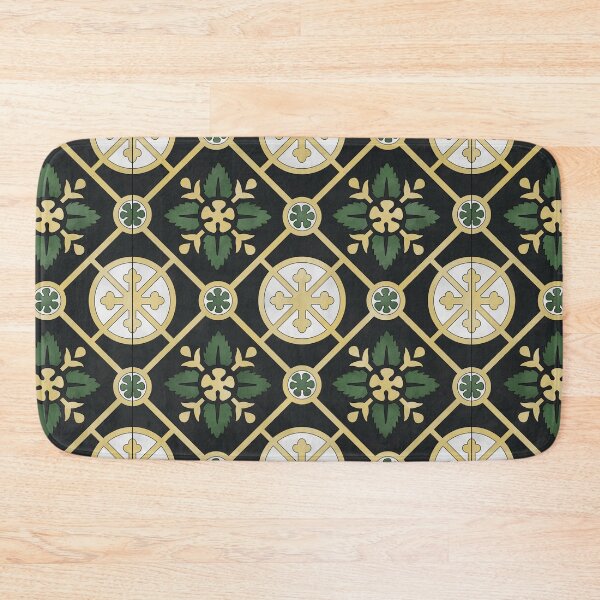 Item preview, Leaves And Crosses Tile Reproduction designed and sold by MadeByGeeClowes.