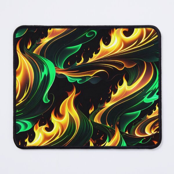 Item preview, Abstract Green Fire Pattern designed and sold by TheArtOfPat.