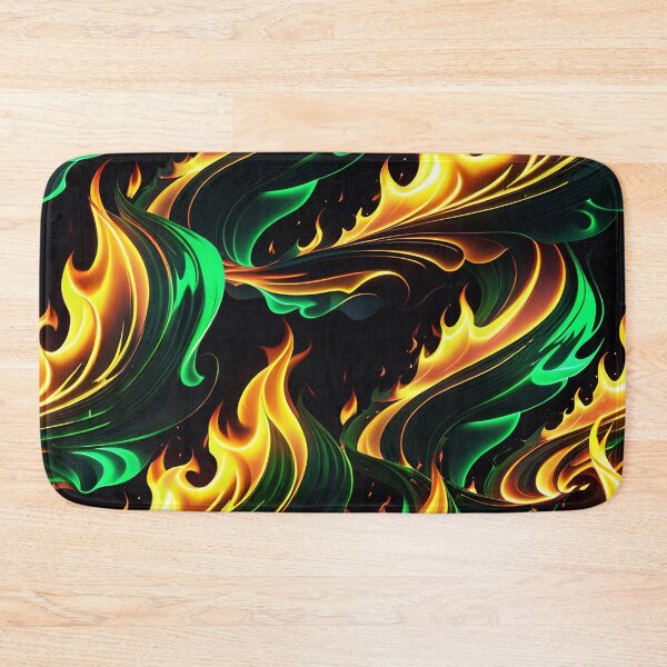 Item preview, Abstract Green Fire Pattern designed and sold by TheArtOfPat.