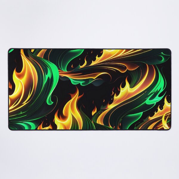 Item preview, Abstract Green Fire Pattern designed and sold by TheArtOfPat.