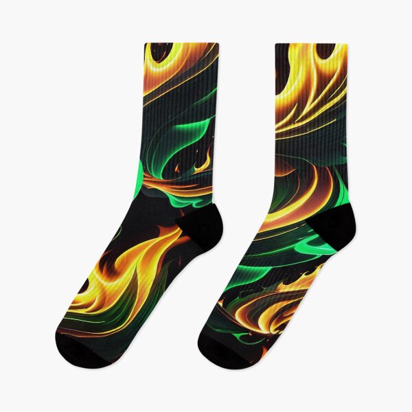 Item preview, Abstract Green Fire Pattern designed and sold by TheArtOfPat.