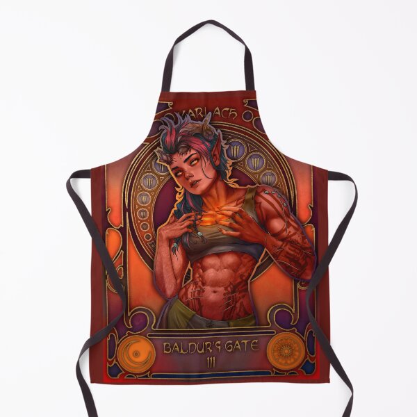 Item preview, Fanart: Karlach de Baldur's Gate en estilo Art Nouveau designed and sold by AlexaelArtworks.
