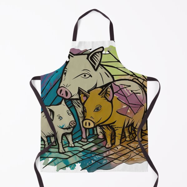Aperçu de l'œuvre Aquarelle des Trois Petits Cochons - dePace' créée et vendue par mrpropcake.