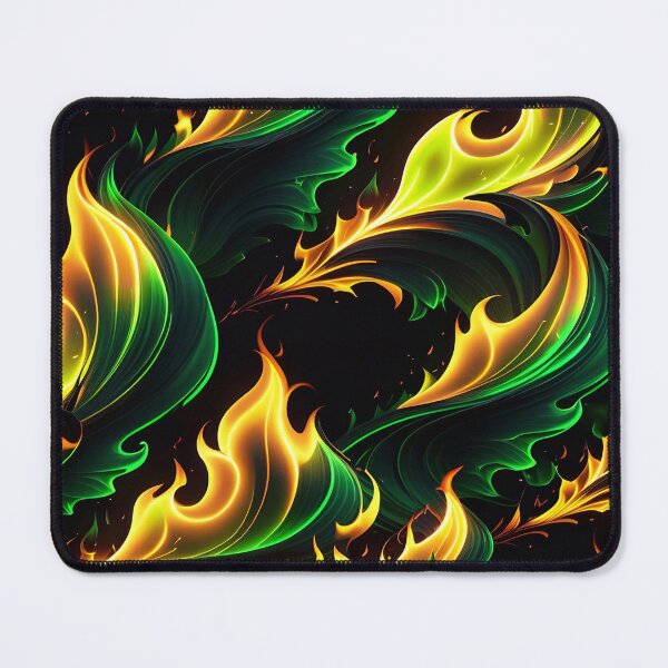 Item preview, Abstract Green Fire Pattern designed and sold by TheArtOfPat.