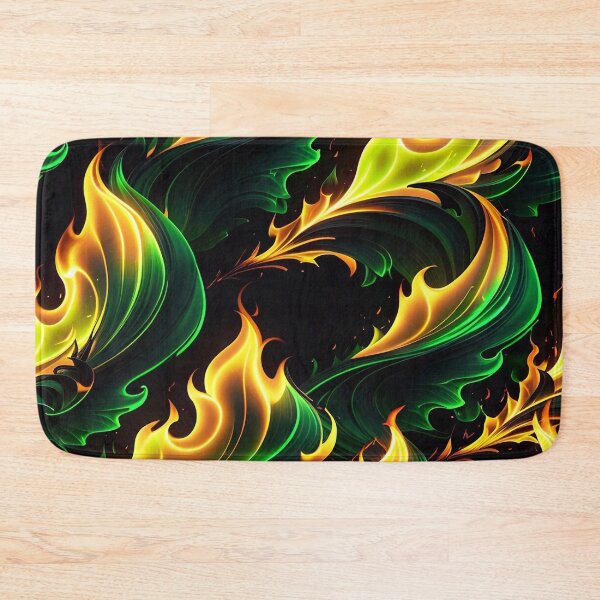 Item preview, Abstract Green Fire Pattern designed and sold by TheArtOfPat.