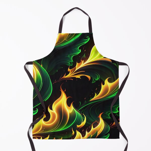 Item preview, Abstract Green Fire Pattern designed and sold by TheArtOfPat.