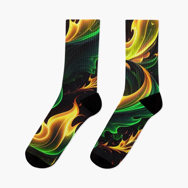 Item preview, Abstract Green Fire Pattern designed and sold by TheArtOfPat.