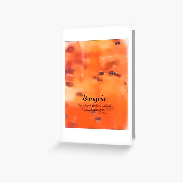 Sangria Grußkarte