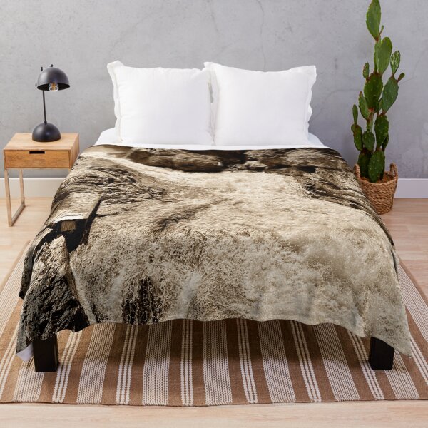 Item preview, An Alpine Waterfall in Sepia Tone designed and sold by Pamela Storch.