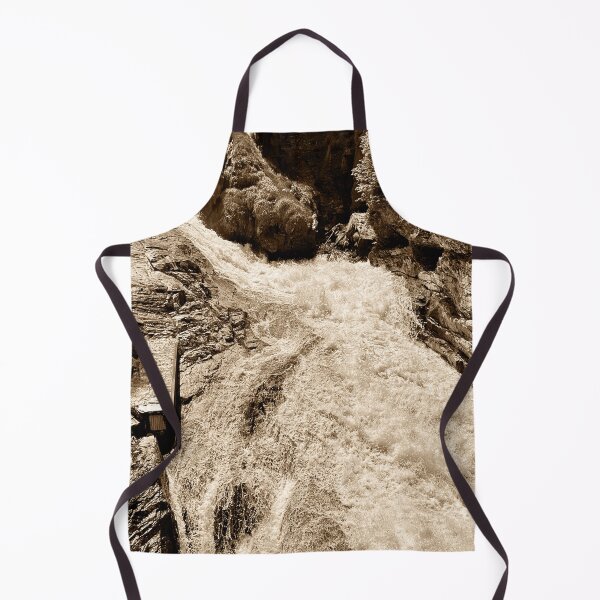 Item preview, An Alpine Waterfall in Sepia Tone designed and sold by Pamela Storch.