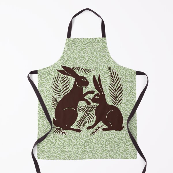Item preview, William de Morgan Hares or Rabbits Green and Brown designed and sold by Pixelchicken.