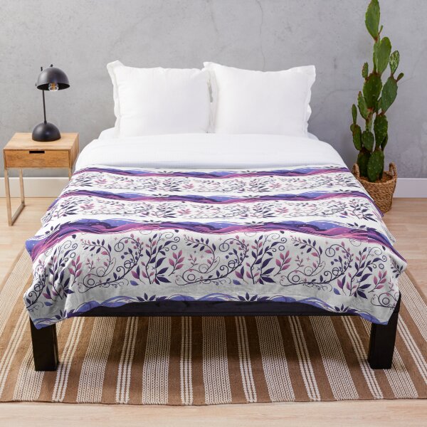 Item preview, Rosa y morado enredaderas designed and sold by Bit Canvas.