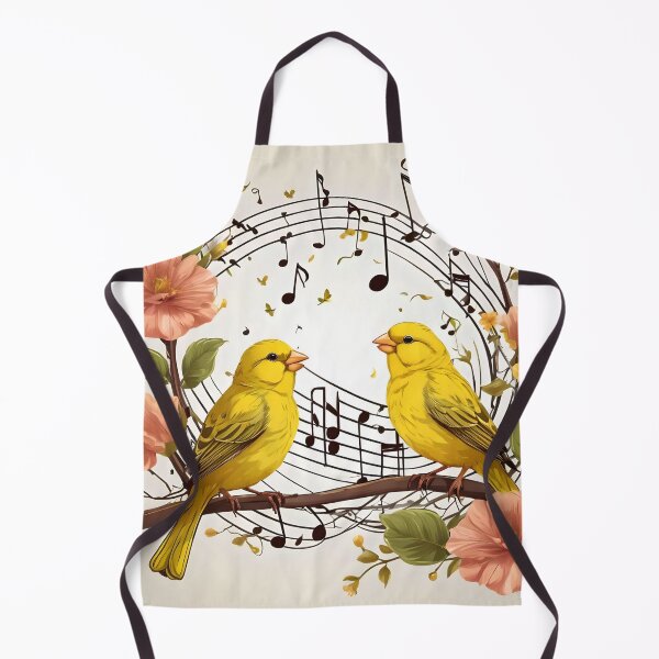 Item preview, Canaries chatting on a branch designed and sold by Ciervo Primavera.