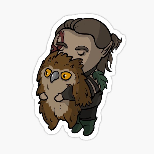 Item preview, Art Halsin with Owl Bear | Baldurs Gate 3 | BG3 | DND designed and sold by SquirkyShop.