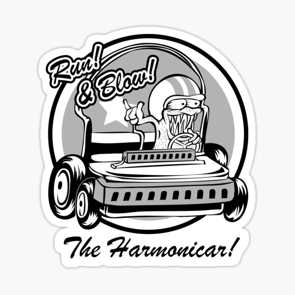 The Harmonicar ! Sticker