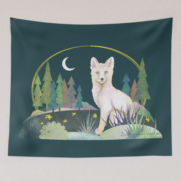 Item preview, Enchanted forest: Curious Fox designed and sold by Aakheperure.