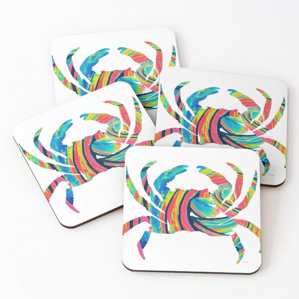 Item preview, Copy of Modern Colorful Crab Beachy Art 1 designed and sold by Sharon Cummings Art.