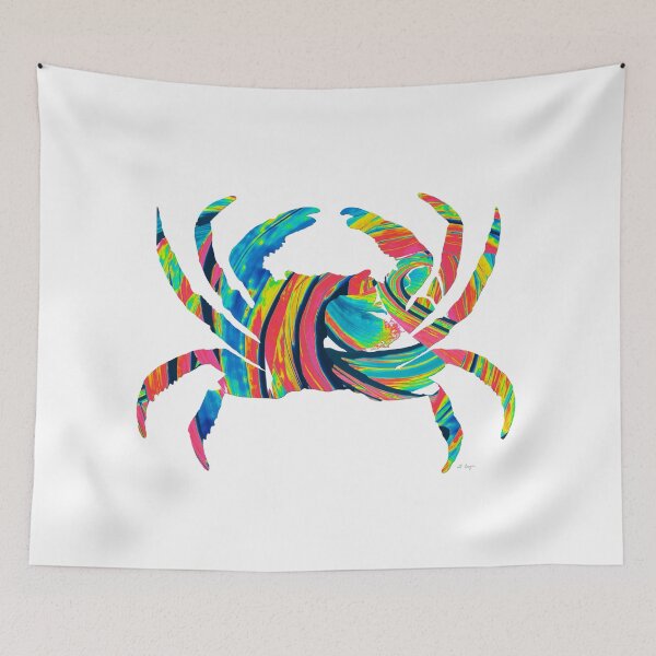 Item preview, Copy of Modern Colorful Crab Beachy Art 1 designed and sold by Sharon Cummings Art.