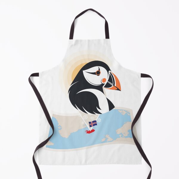 Item preview, Iceland Map & Flag with the beautiful Puffin designed and sold by AlmaBonitaStore.