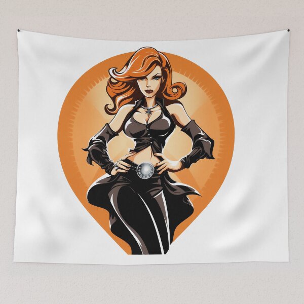 Item preview, woman with black dress designed and sold by javierparra.