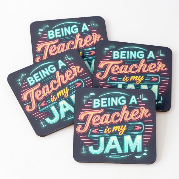 Item preview, Being a Teacher is my Jam, typography, retro designed and sold by maxmaj.