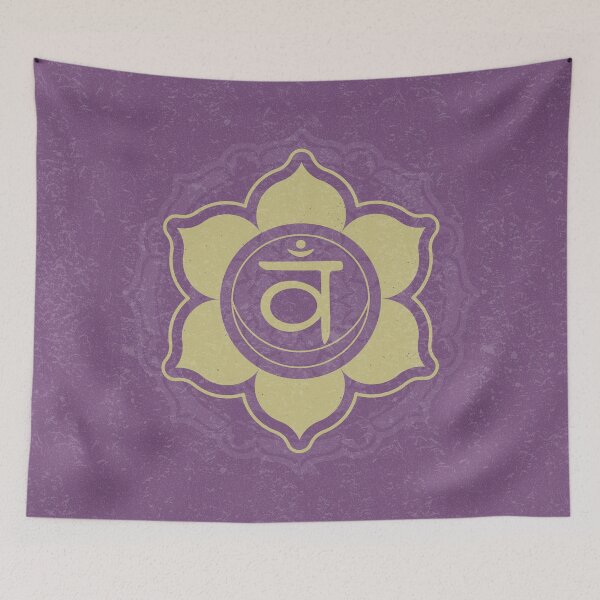 Item preview, Sacral Chakra Mandala - Plum + Gold designed and sold by Irene Estelle.