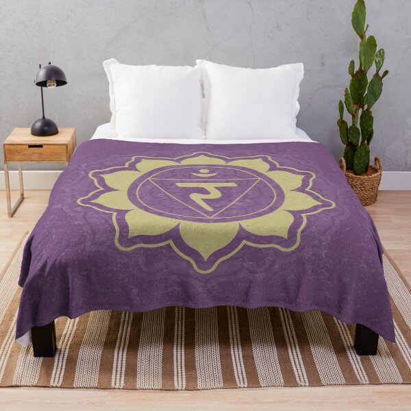 Item preview, Solar Plexus Chakra Mandala - Plum + Gold designed and sold by Irene Estelle.