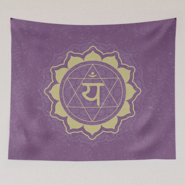Item preview, Heart Chakra Mandala - Plum + Gold designed and sold by Irene Estelle.