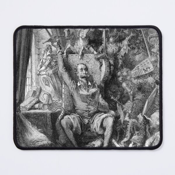 Item preview, Don Quixote in his library - Gustave Dore designed and sold by forgottenbeauty.