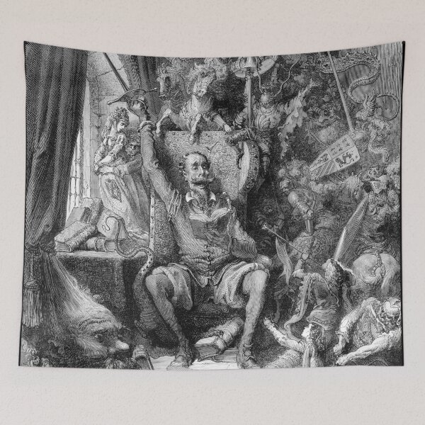 Item preview, Don Quixote in his library - Gustave Dore designed and sold by forgottenbeauty.