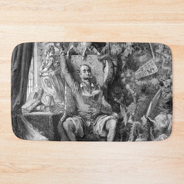Item preview, Don Quixote in his library - Gustave Dore designed and sold by forgottenbeauty.